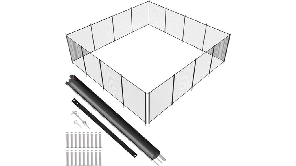 inground pool safety fence