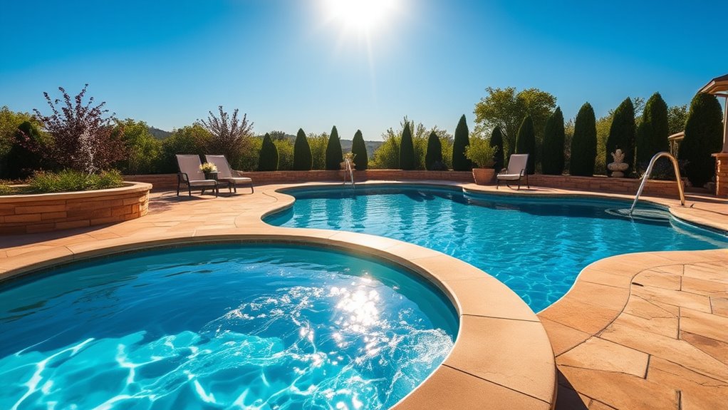 integrated pool spa elegance
