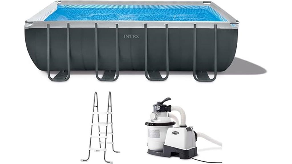 intex rectangular frame pool