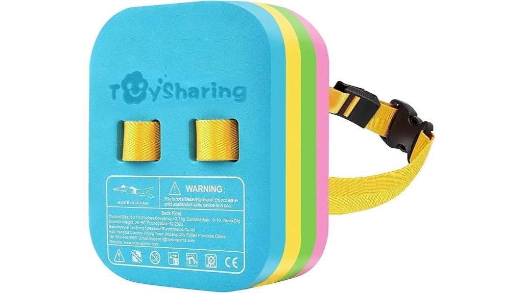 kids back float belt