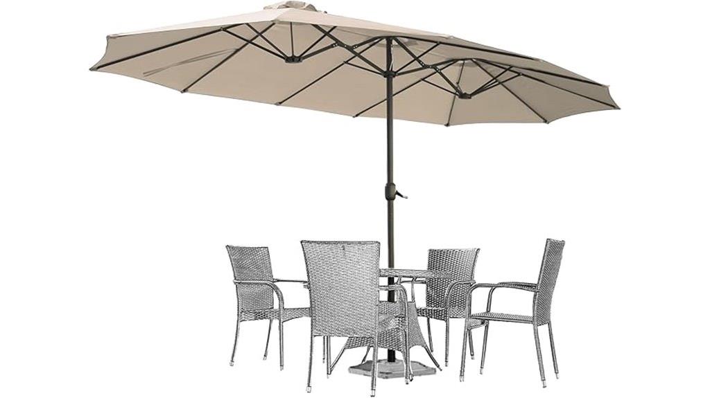 large double sided umbrella
