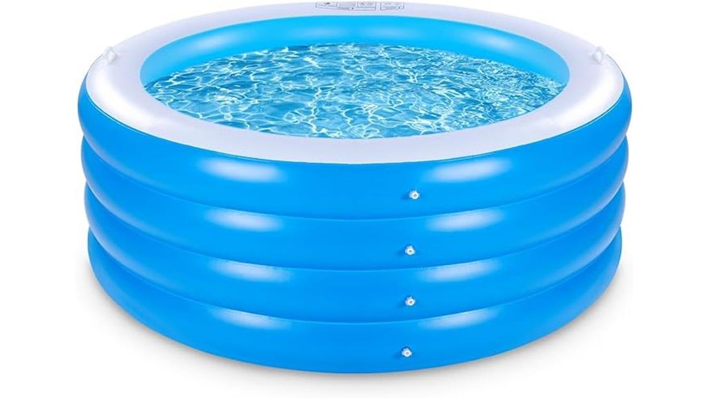 large round family pool