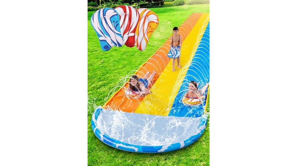 lawn water slide fun