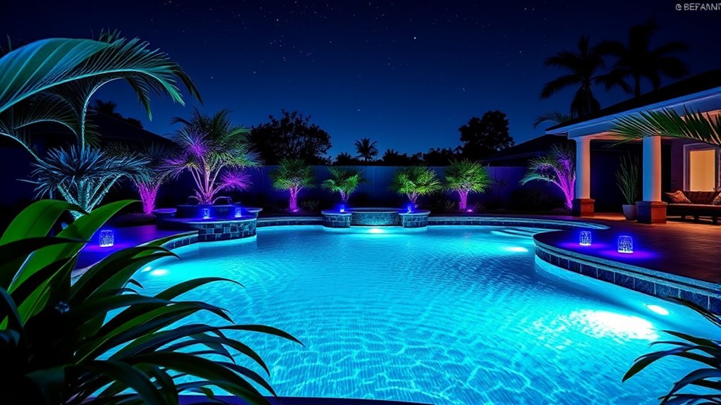 led pool lights selection