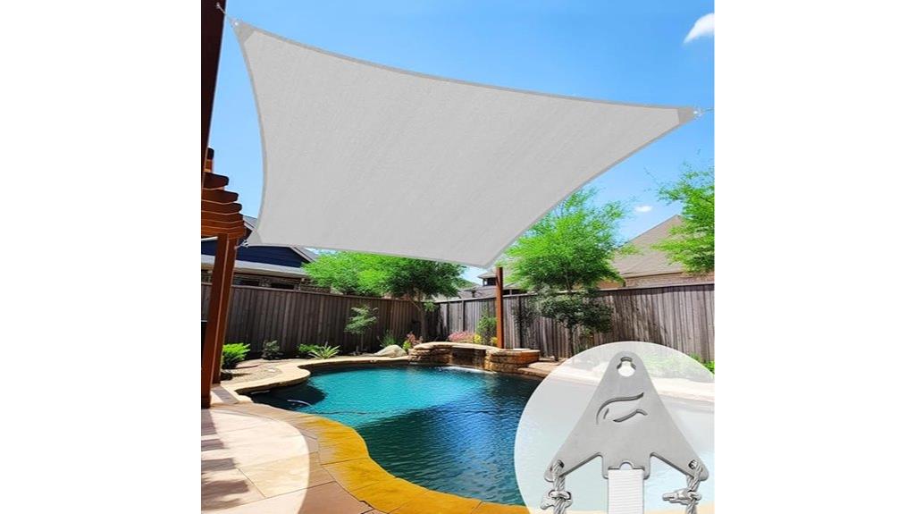 light gray shade sail