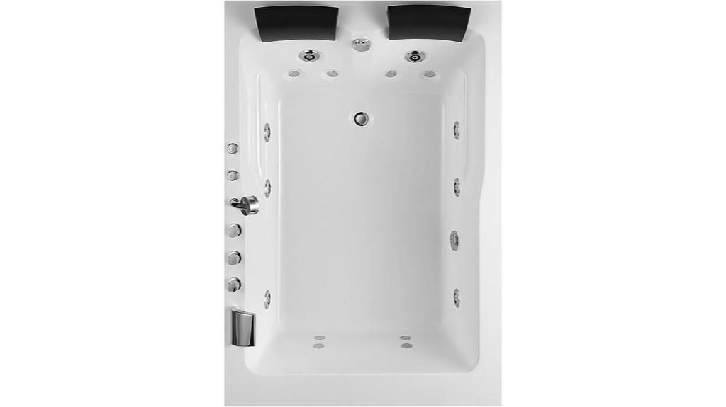 luxury acrylic whirlpool bathtub