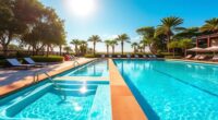 luxury saltwater swim spas