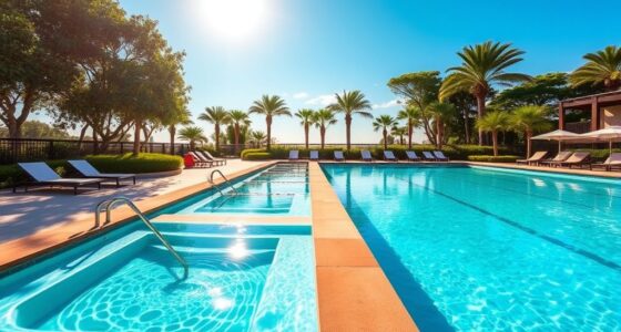 luxury saltwater swim spas