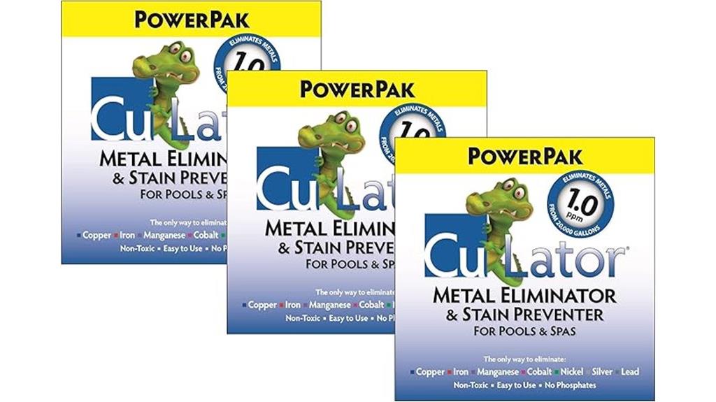 metal eliminator for pools