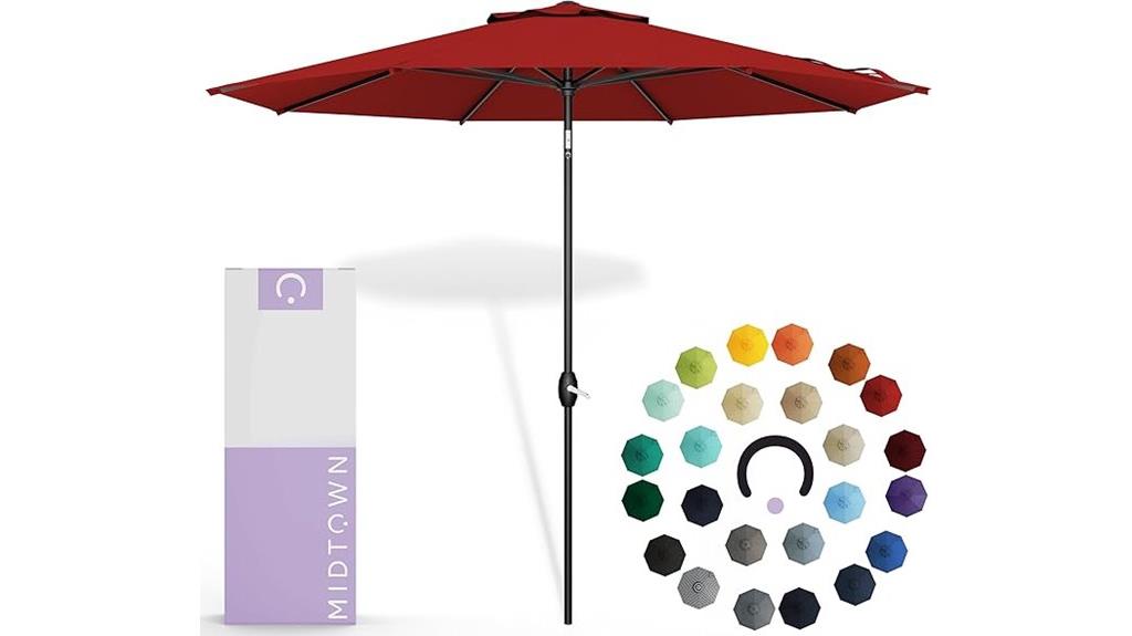 nine foot outdoor umbrella
