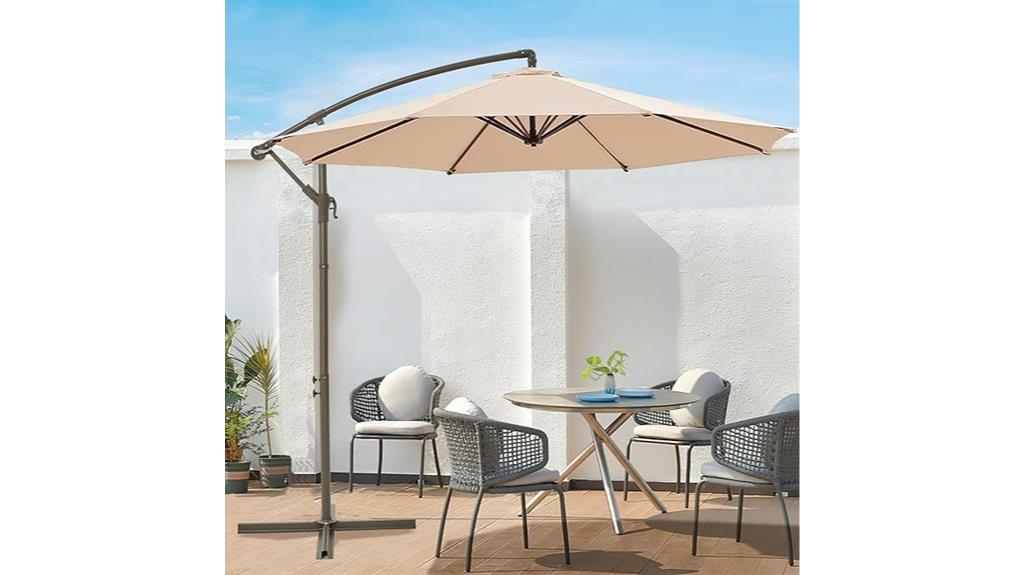 offset cantilever patio umbrella