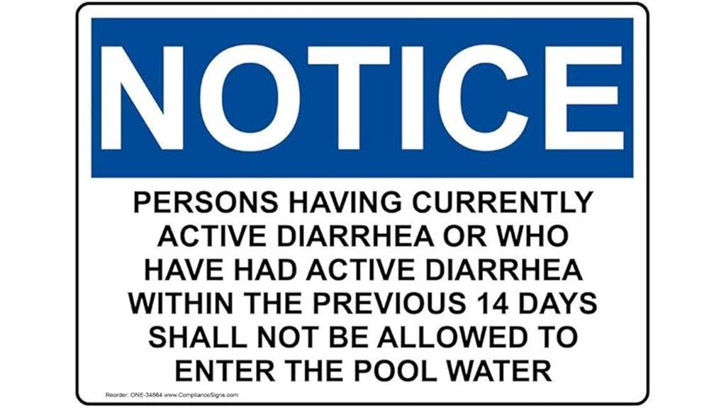 osha pool safety sign