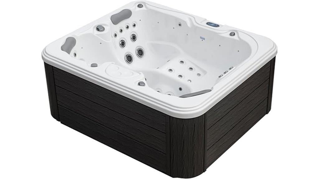 outdoor hot tub for four