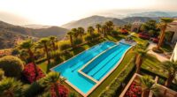 outdoor lap pool options