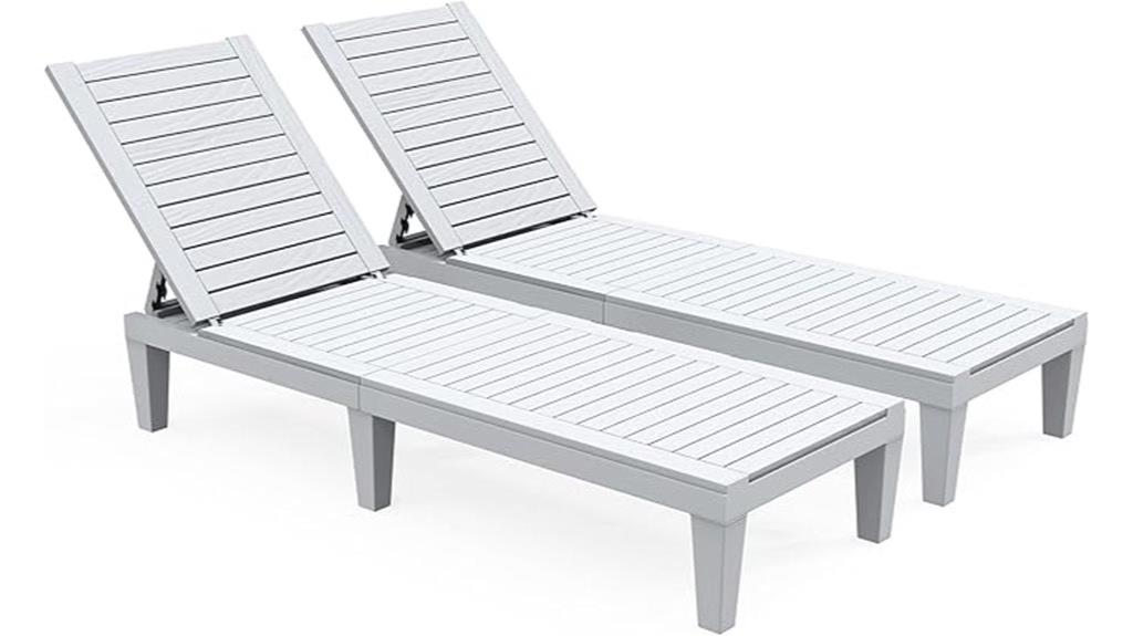 outdoor lounge chair set