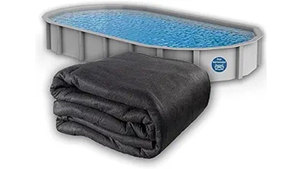 oval pool liner pad