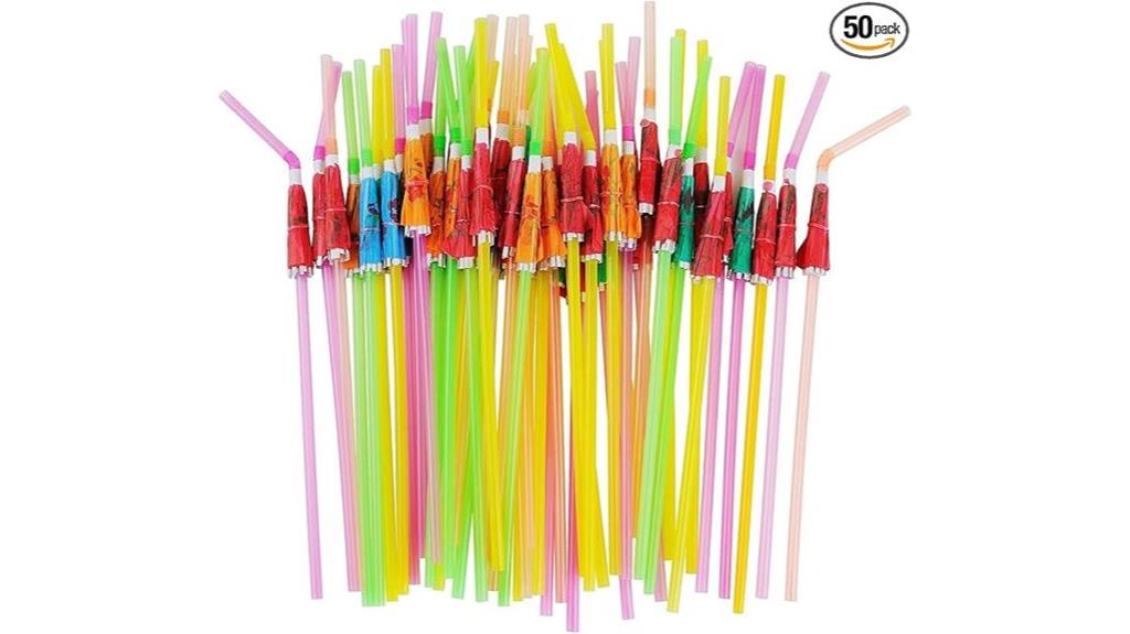party decoration drinking straws