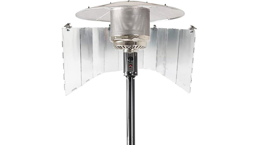 patio heater heat reflector