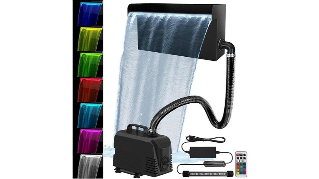 pond waterfall kit lights
