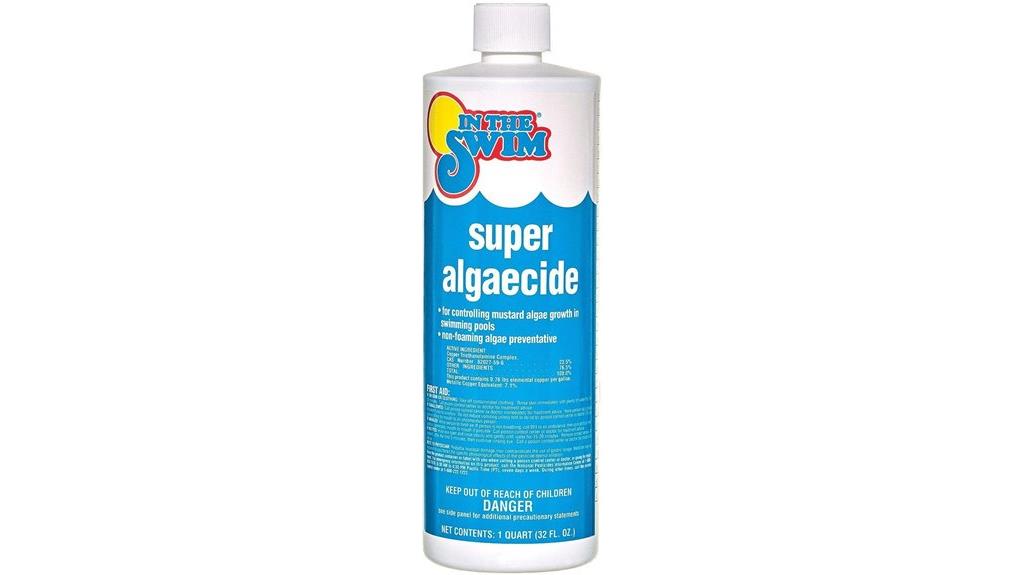 pool algae treatment solution