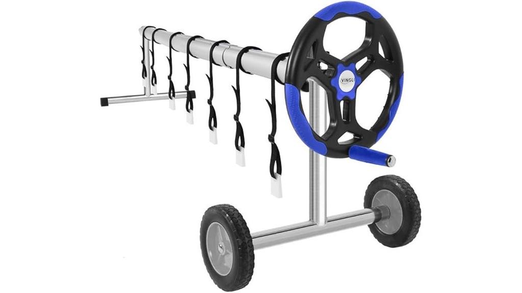 pool cover reel set