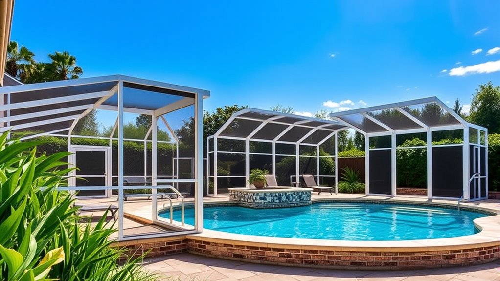 pool enclosure kit options