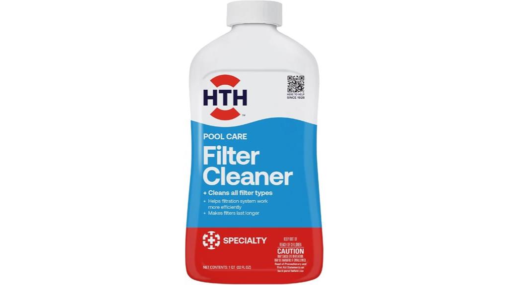 pool filter cleaning solution