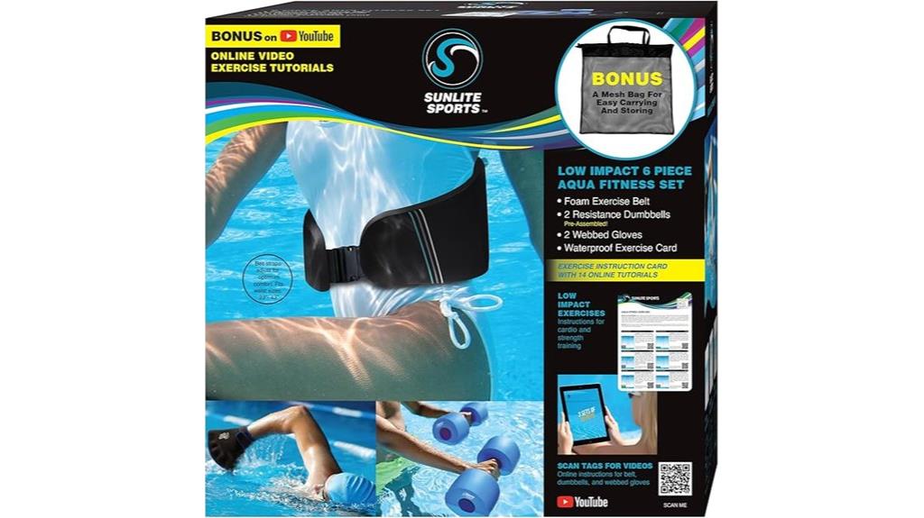 pool fitness workout equipment