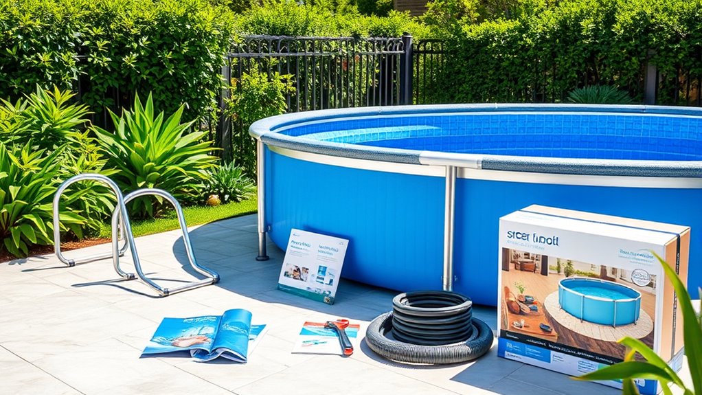 pool installation kit contents