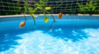 pool nets prevent debris accumulation