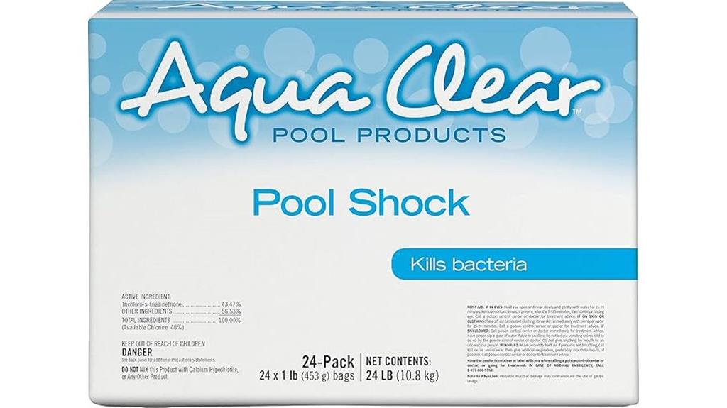 pool shock treatment product