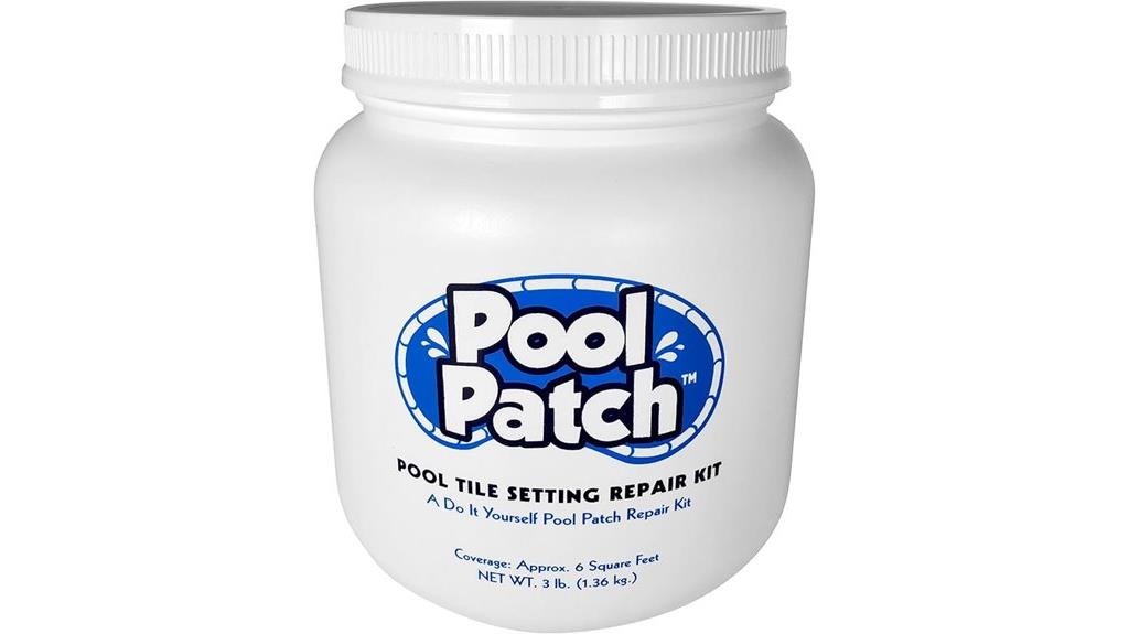 pool tile adhesive repair
