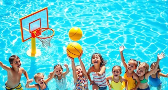 poolside basketball fun activities