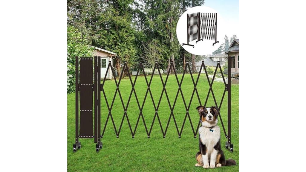 portable dog safety barrier