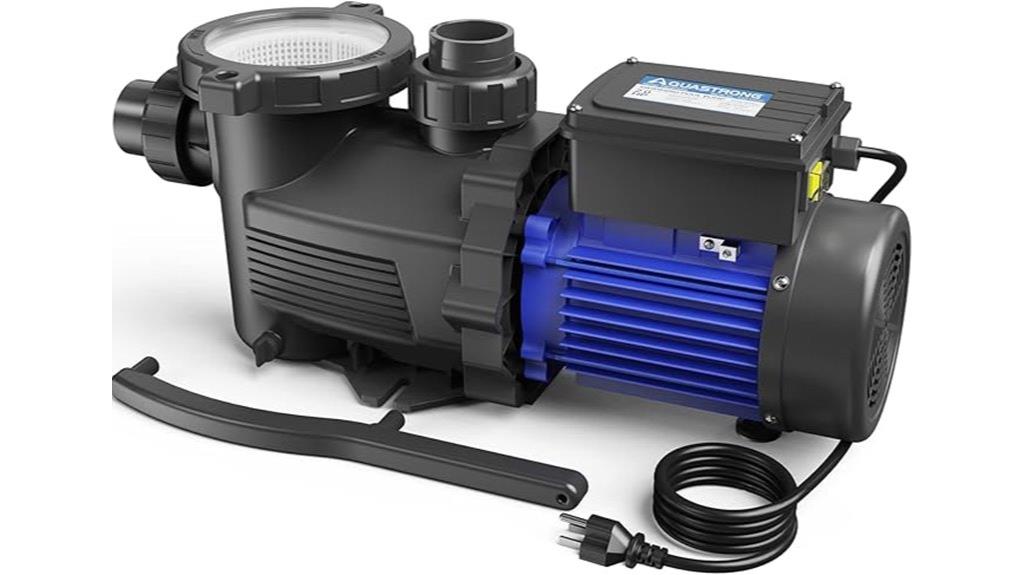 powerful dual speed pool pump