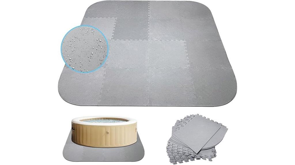 puncture resistant hot tub mat