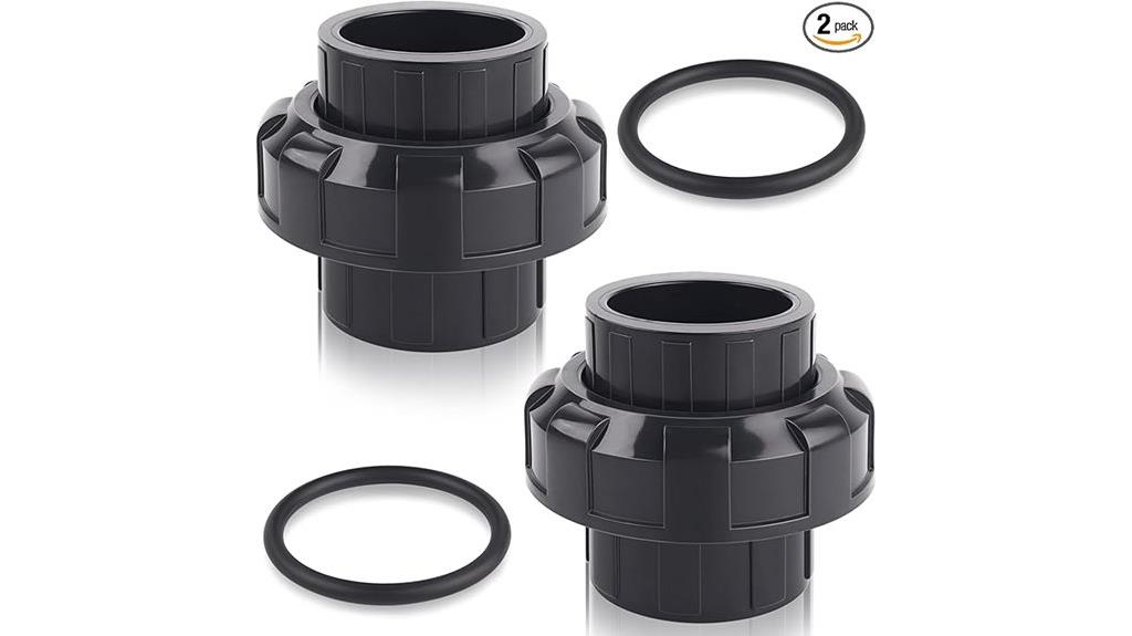 pvc union coupling set