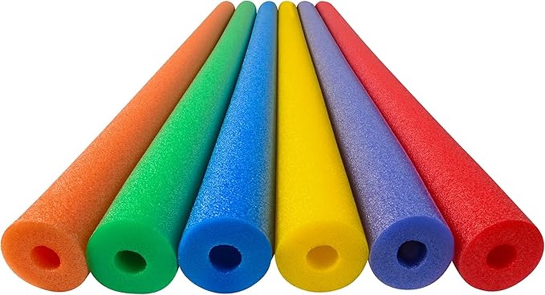 rainbow foam pool noodles