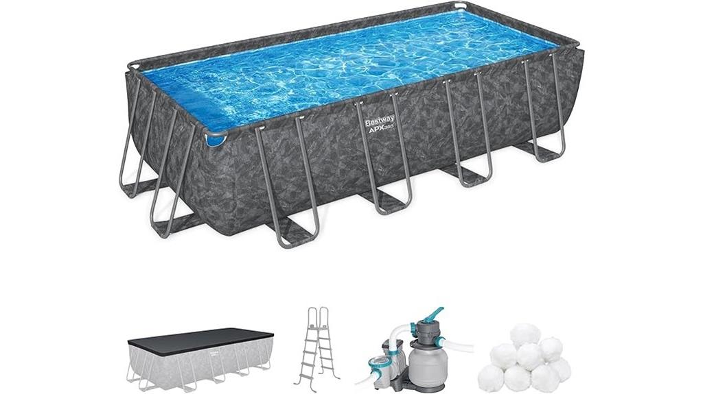 rectangular above ground pool