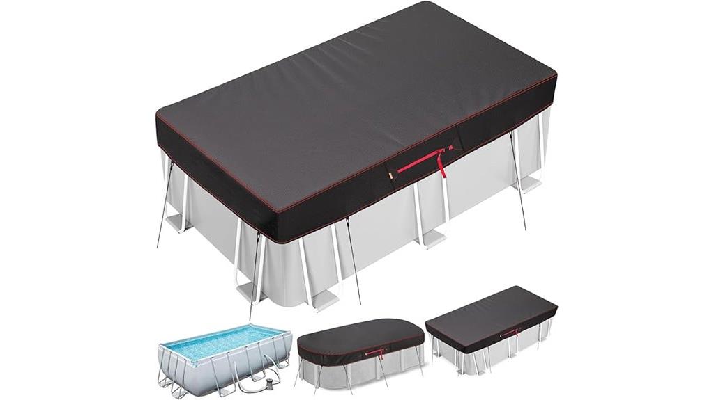 rectangular pool cover dimensions