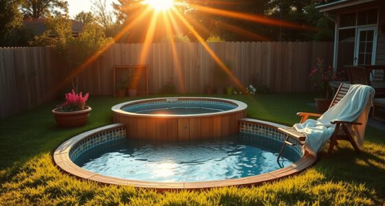 relaxing outdoor water oasis