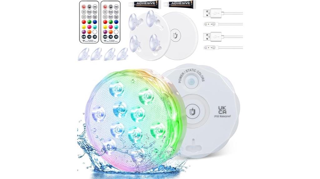 remote controlled pool lighting