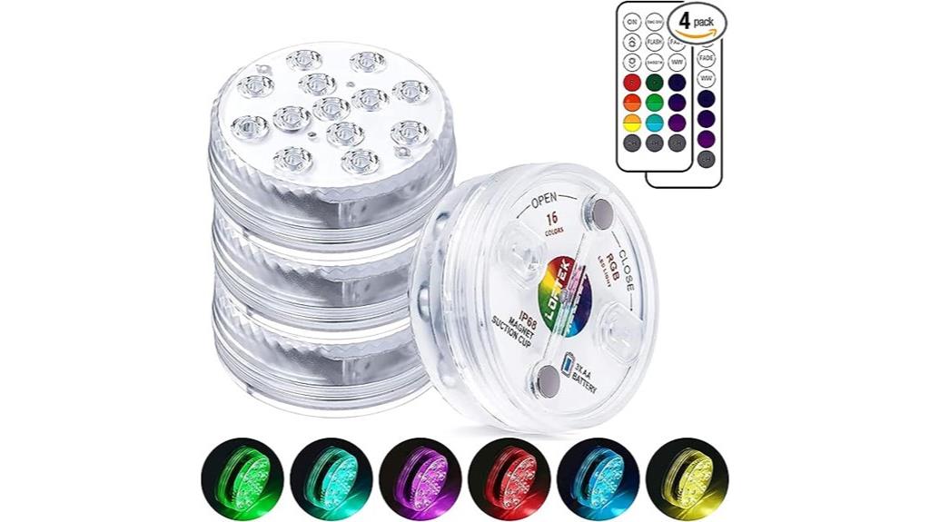 remote controlled pool lights