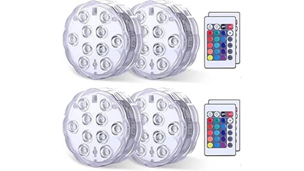remote controlled underwater lighting
