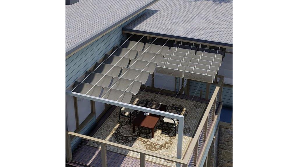 retractable outdoor shade cover