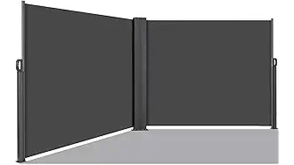 retractable patio side awning