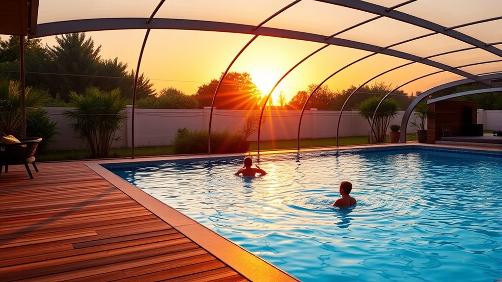 retractable pool enclosure types