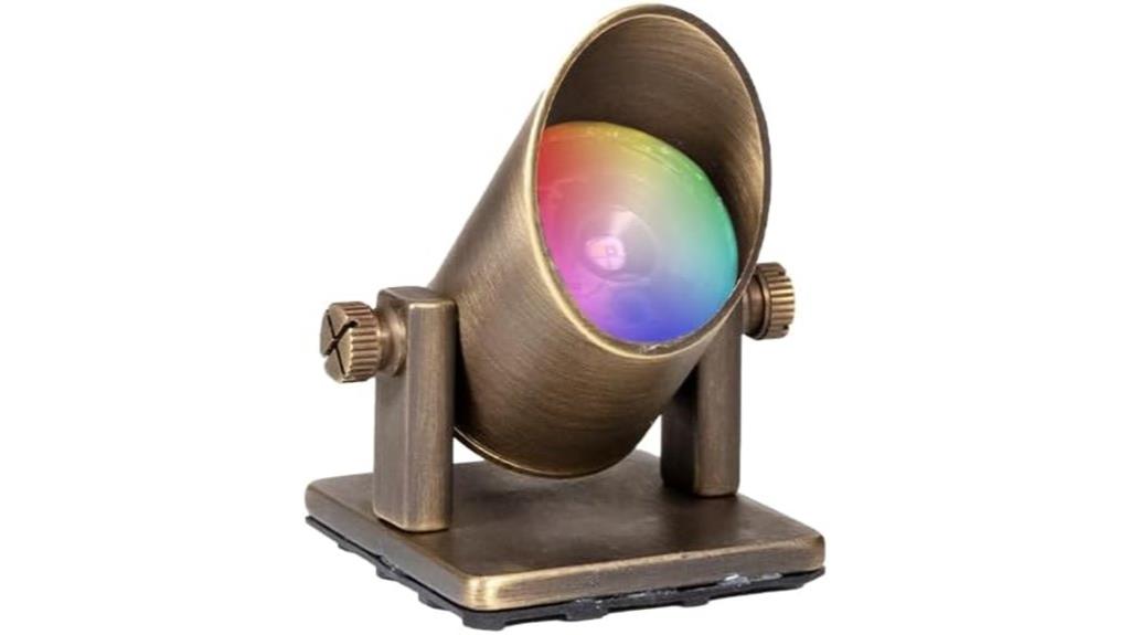 rgbw mini brass light