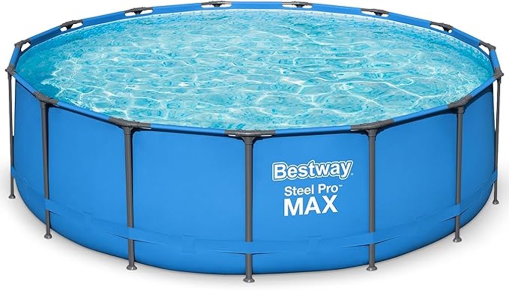 round metal frame pool