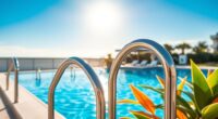 safety and style pool handrails